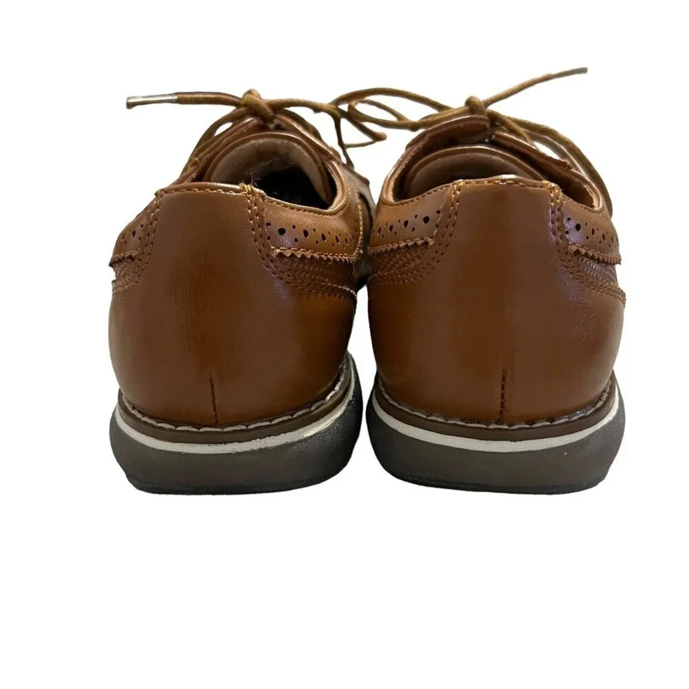 Bruno Marc 3 (Big Kid) Brown Leather Oxford Shoes